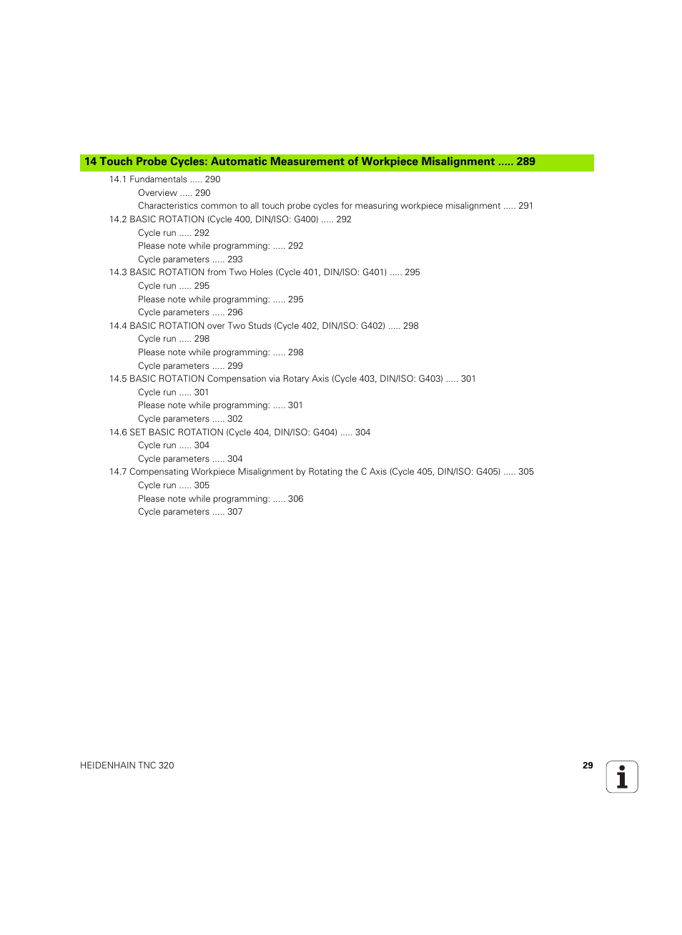 HEIDENHAIN TNC 320 (340 55x-05) Cycle programming User Manual | Page 29 / 439