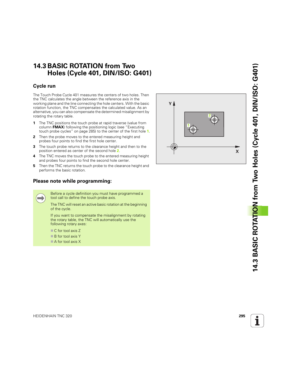 Cycle run, Please note while programming | HEIDENHAIN TNC 320 (340 55x-05) Cycle programming User Manual | Page 295 / 439