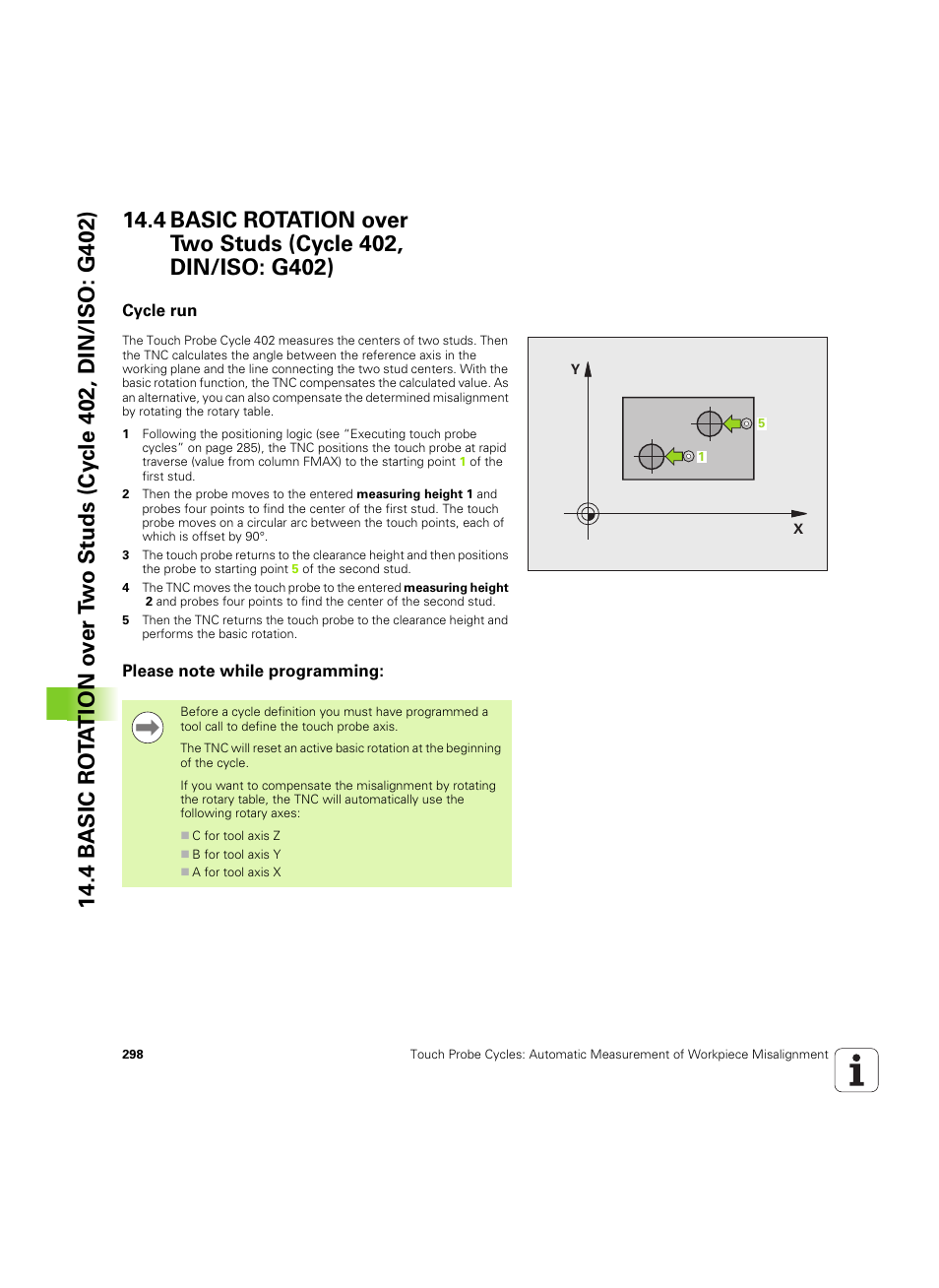 Cycle run, Please note while programming | HEIDENHAIN TNC 320 (340 55x-05) Cycle programming User Manual | Page 298 / 439