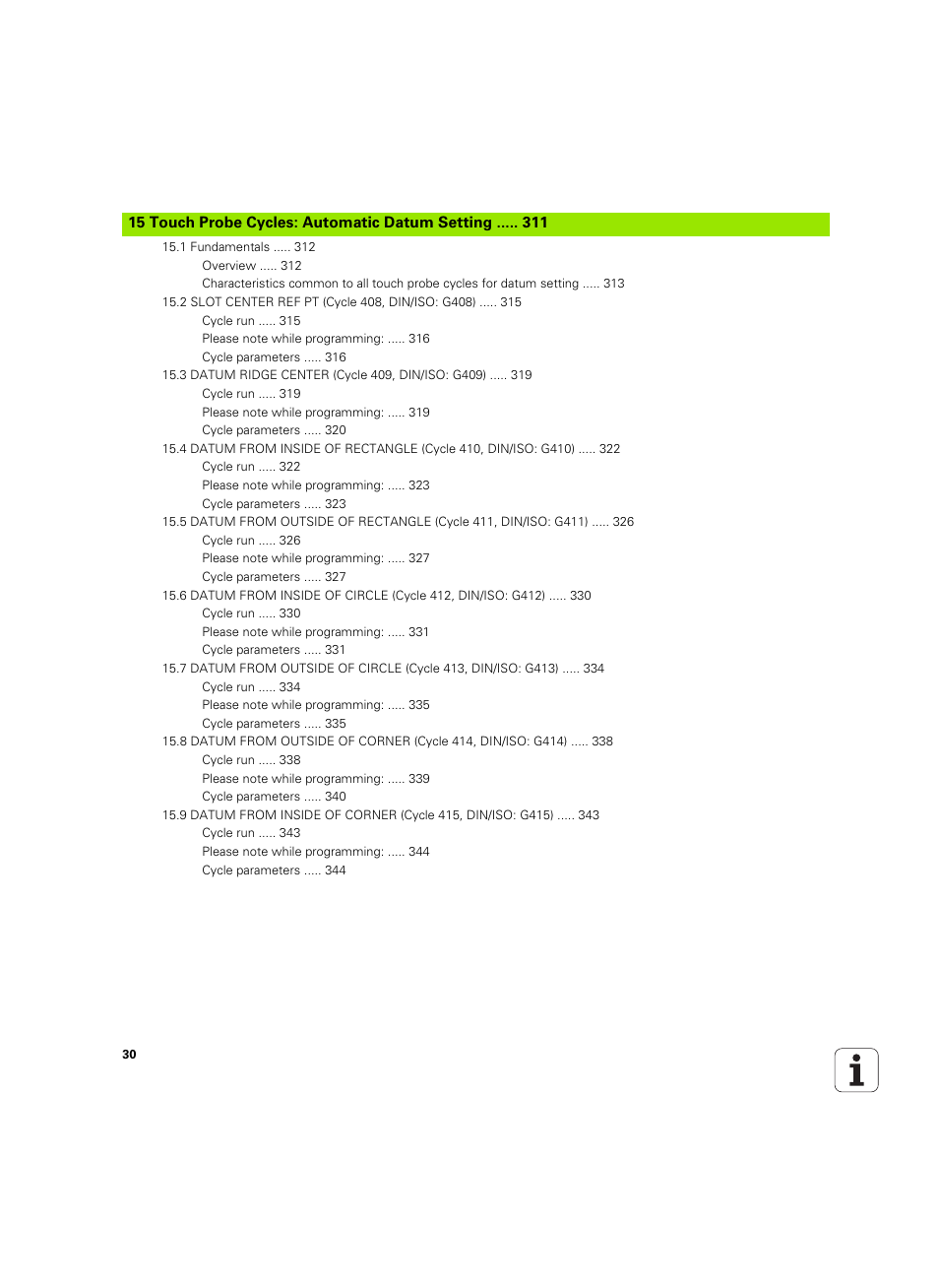 HEIDENHAIN TNC 320 (340 55x-05) Cycle programming User Manual | Page 30 / 439