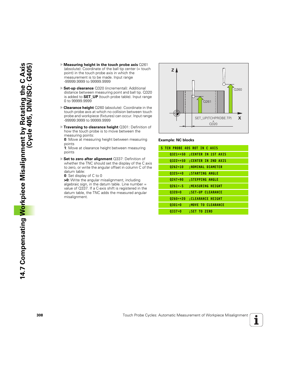 HEIDENHAIN TNC 320 (340 55x-05) Cycle programming User Manual | Page 308 / 439