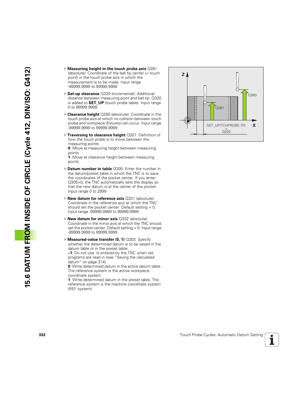 HEIDENHAIN TNC 320 (340 55x-05) Cycle programming User Manual | Page 332 / 439