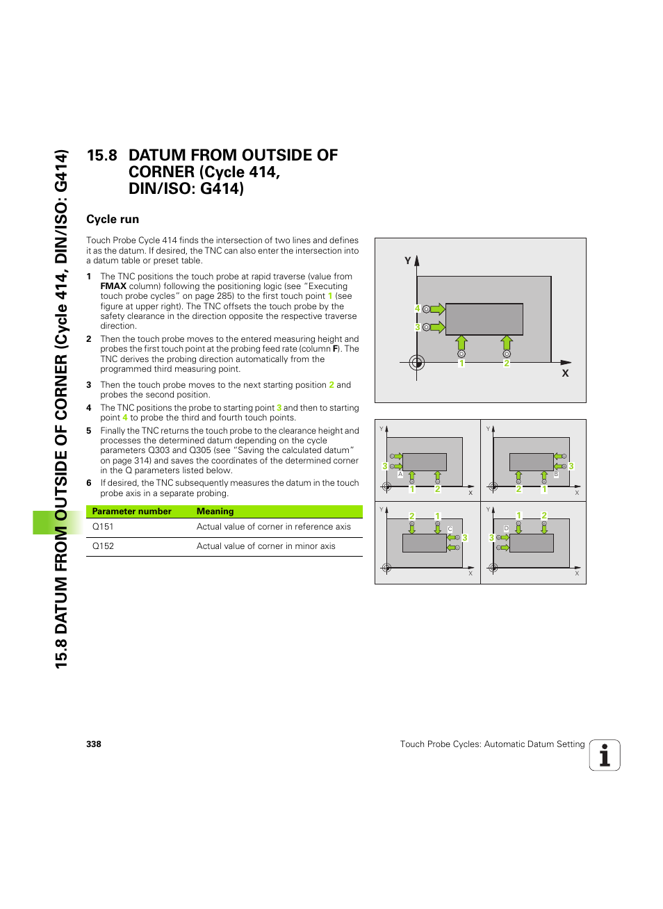 Cycle run | HEIDENHAIN TNC 320 (340 55x-05) Cycle programming User Manual | Page 338 / 439