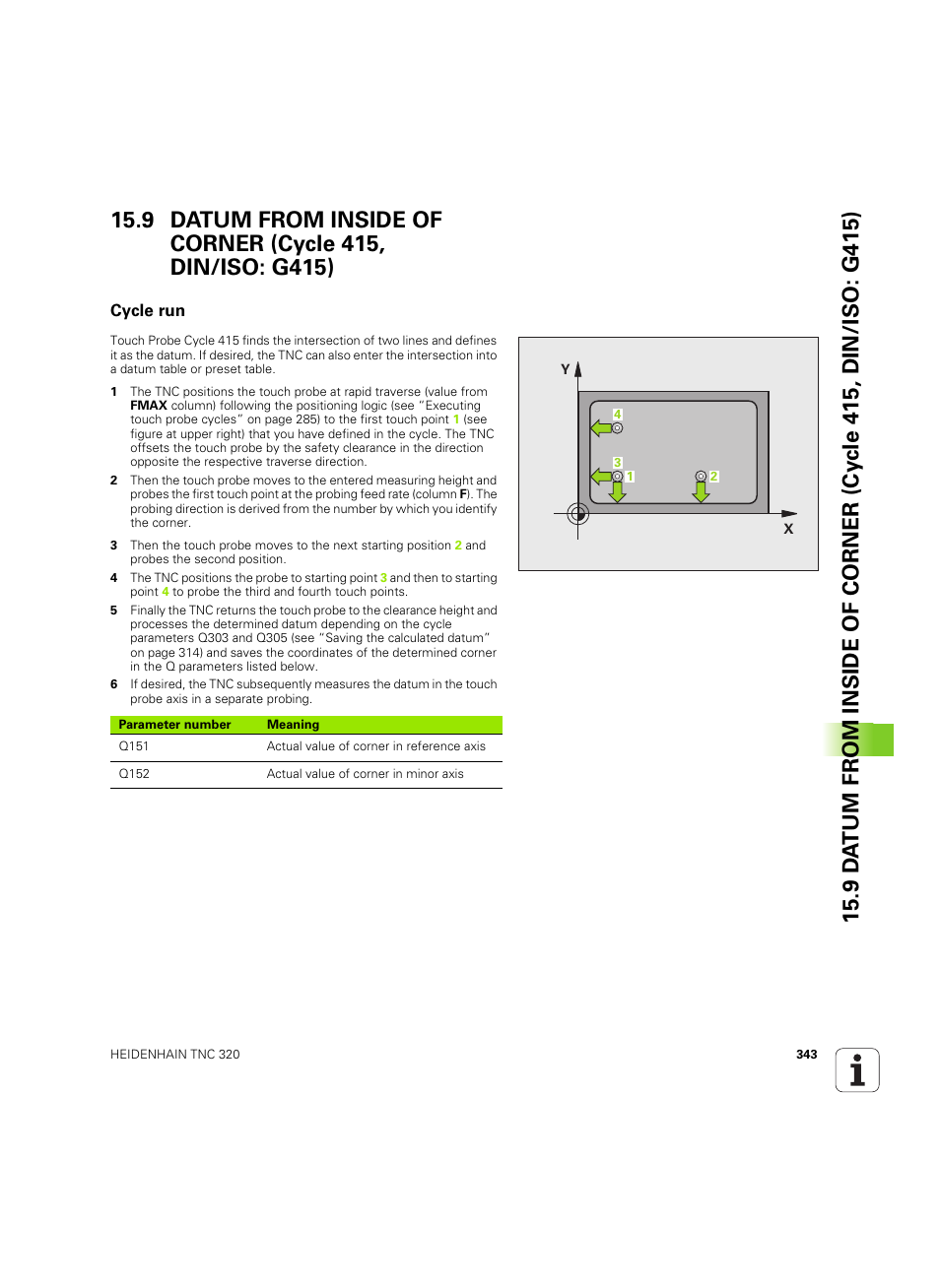 Cycle run | HEIDENHAIN TNC 320 (340 55x-05) Cycle programming User Manual | Page 343 / 439
