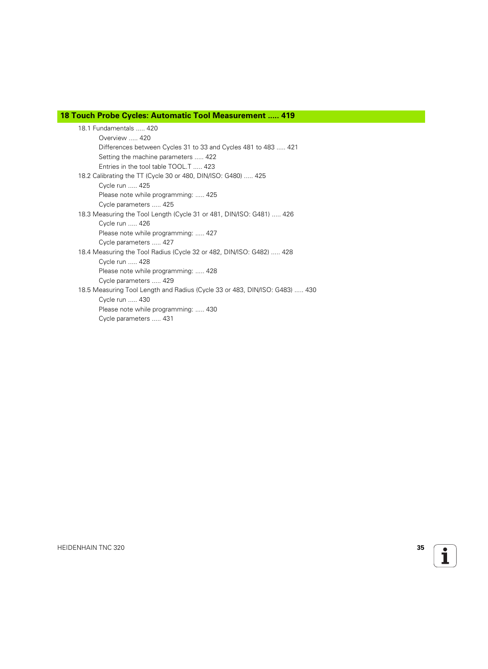 HEIDENHAIN TNC 320 (340 55x-05) Cycle programming User Manual | Page 35 / 439
