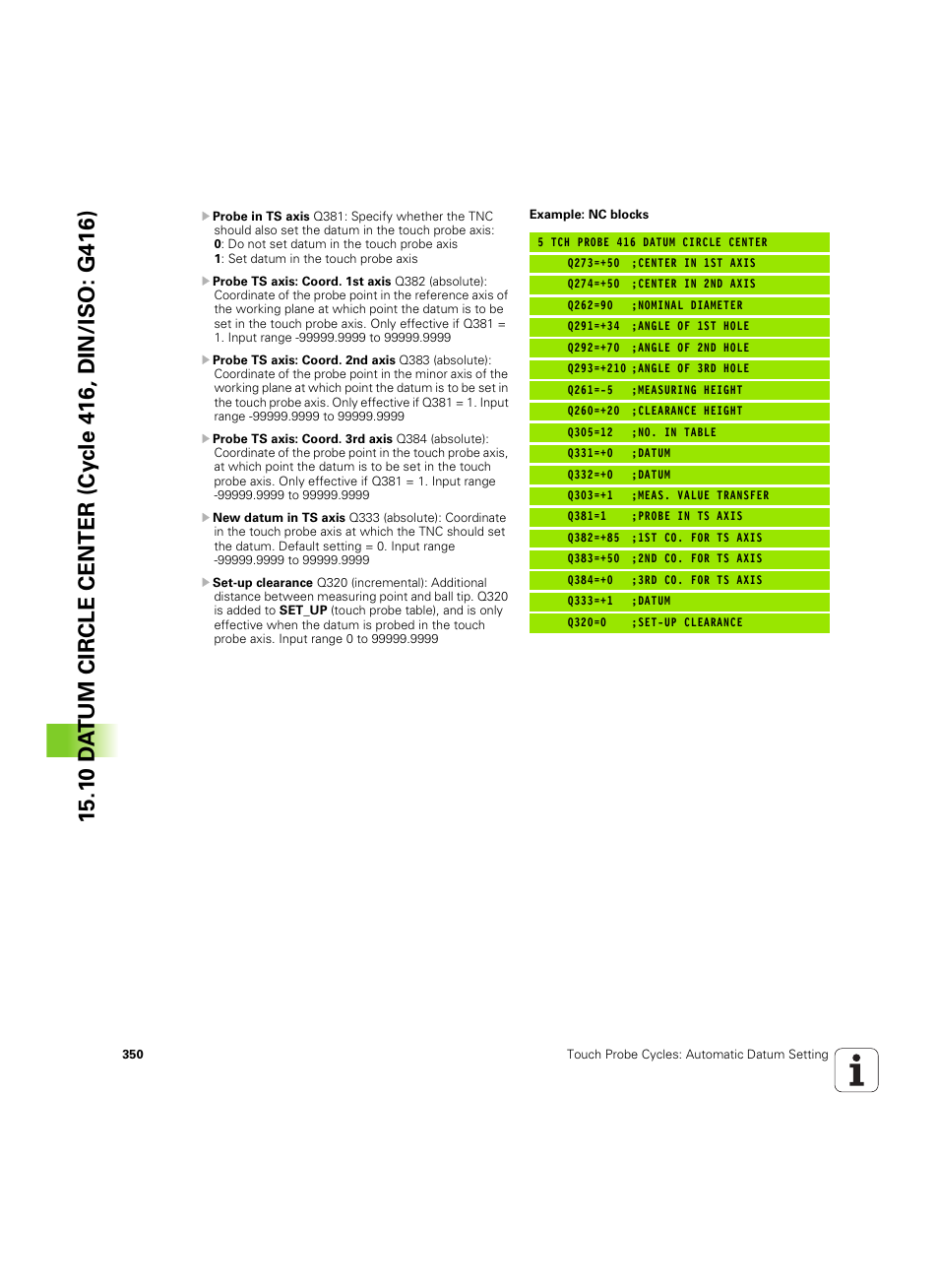 HEIDENHAIN TNC 320 (340 55x-05) Cycle programming User Manual | Page 350 / 439