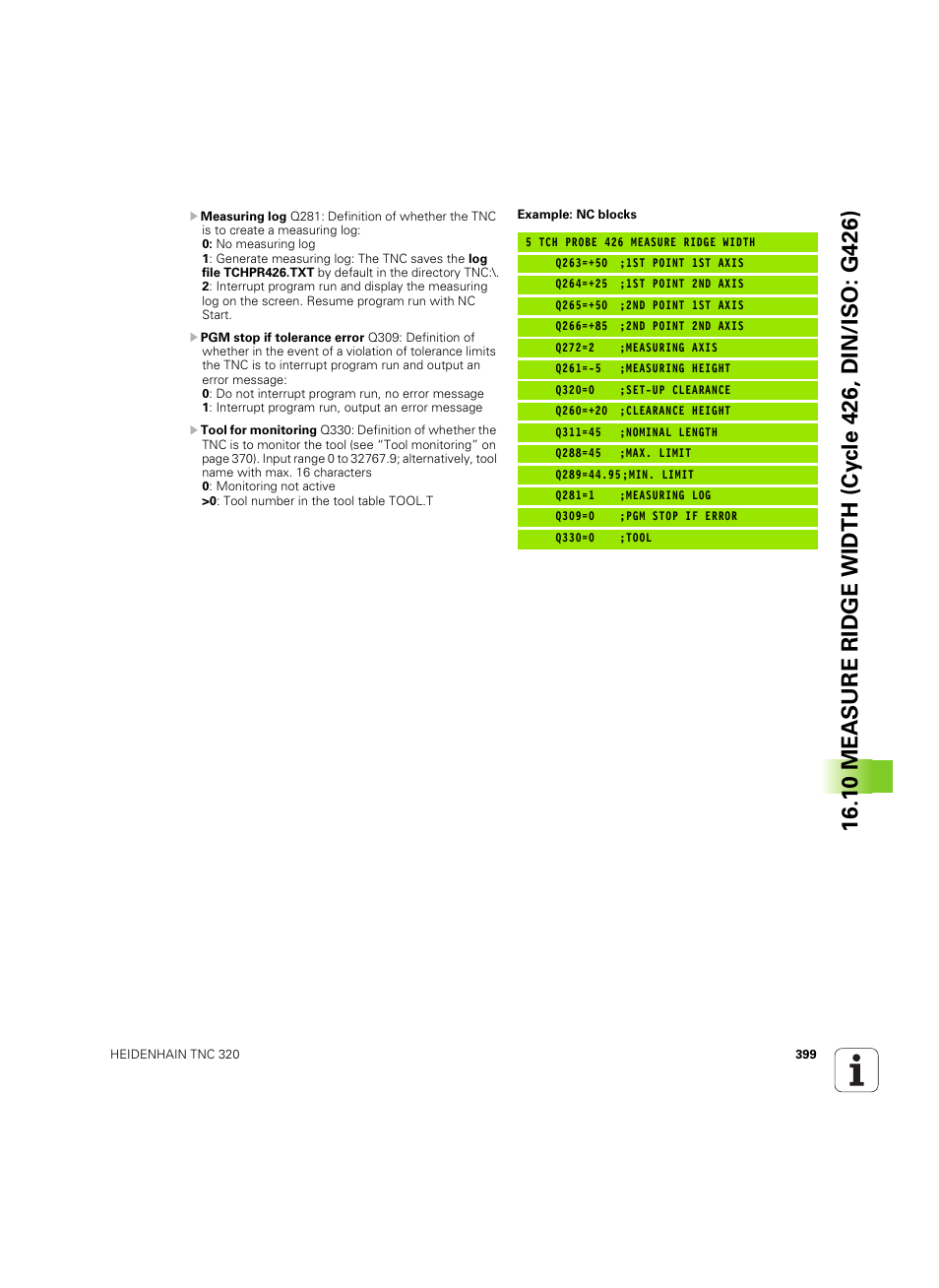 HEIDENHAIN TNC 320 (340 55x-05) Cycle programming User Manual | Page 399 / 439