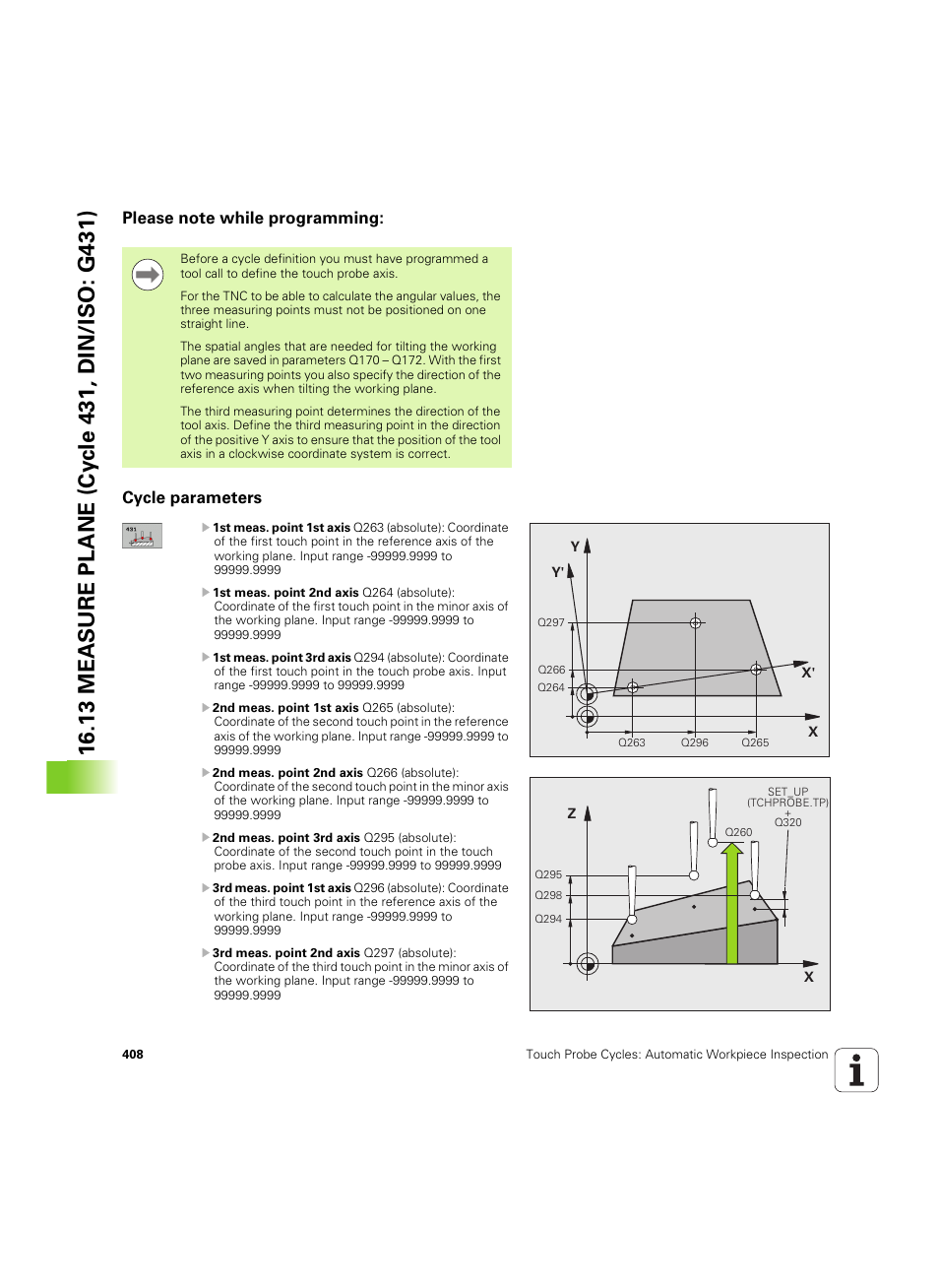 Please note while programming, Cycle parameters | HEIDENHAIN TNC 320 (340 55x-05) Cycle programming User Manual | Page 408 / 439