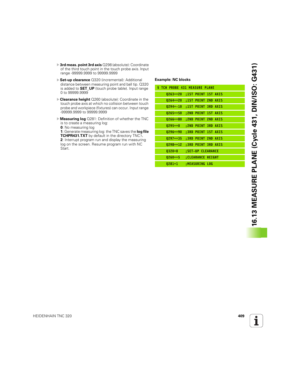 HEIDENHAIN TNC 320 (340 55x-05) Cycle programming User Manual | Page 409 / 439