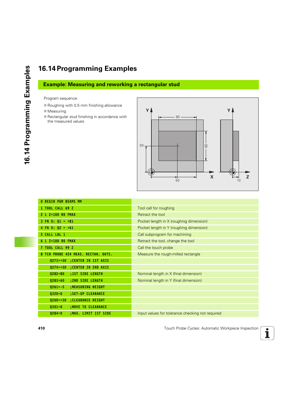 14 programming examples | HEIDENHAIN TNC 320 (340 55x-05) Cycle programming User Manual | Page 410 / 439