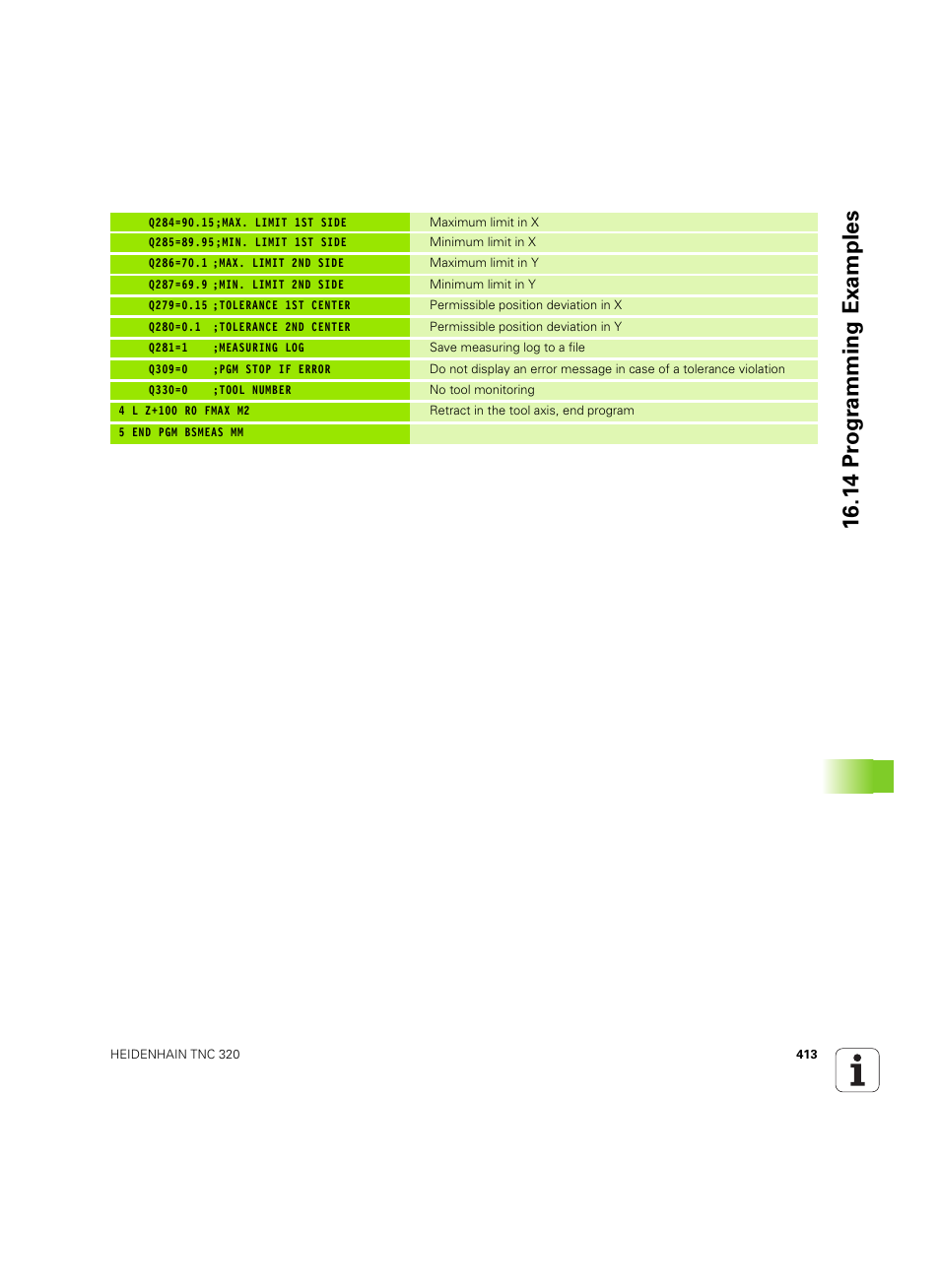 14 pr ogr amming examples | HEIDENHAIN TNC 320 (340 55x-05) Cycle programming User Manual | Page 413 / 439