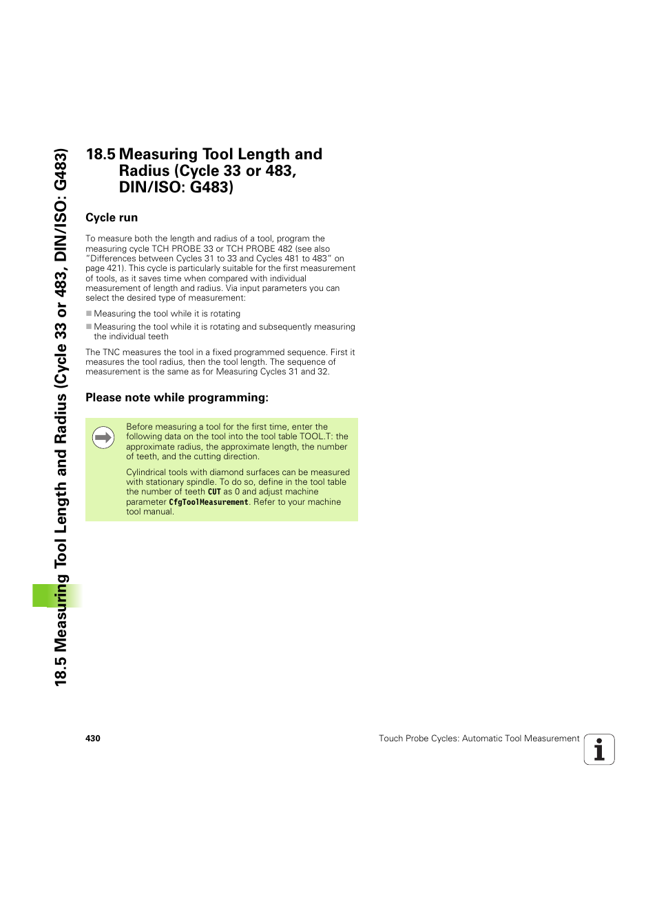 Cycle run, Please note while programming | HEIDENHAIN TNC 320 (340 55x-05) Cycle programming User Manual | Page 430 / 439