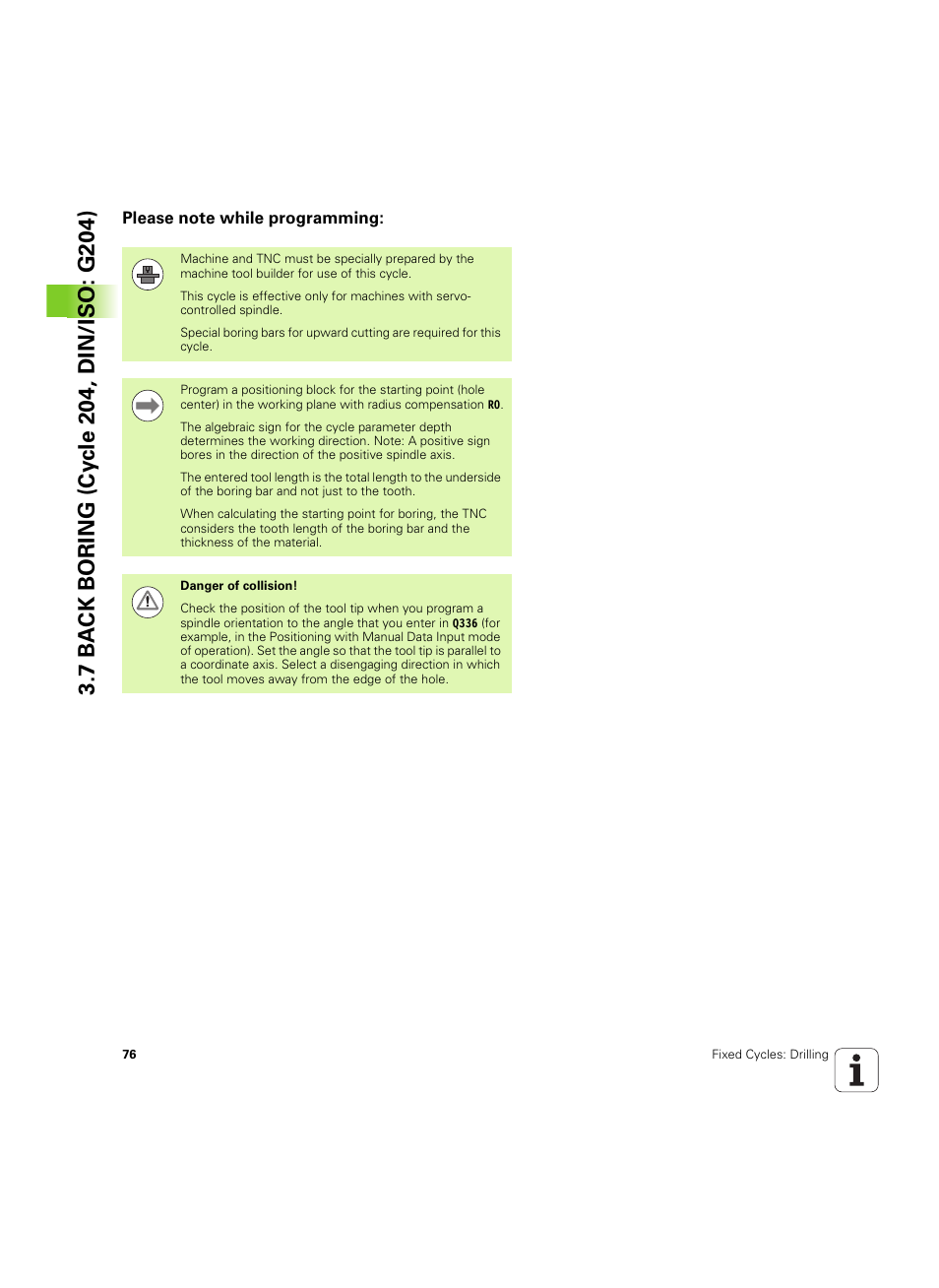 Please note while programming | HEIDENHAIN TNC 320 (340 55x-05) Cycle programming User Manual | Page 76 / 439