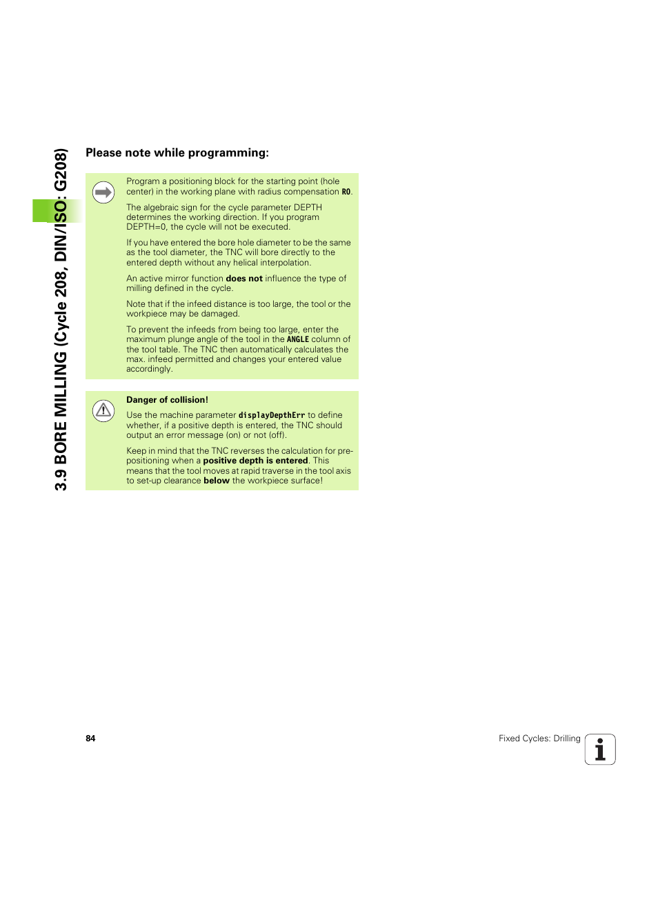 Please note while programming | HEIDENHAIN TNC 320 (340 55x-05) Cycle programming User Manual | Page 84 / 439