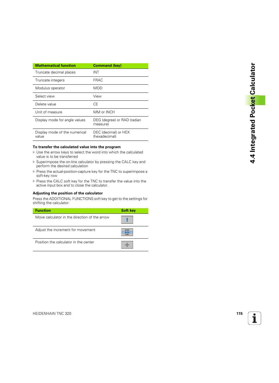 HEIDENHAIN TNC 320 (340 55x-05) ISO programming User Manual | Page 115 / 477