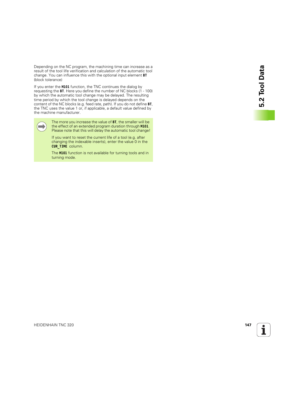 2 t ool d a ta | HEIDENHAIN TNC 320 (340 55x-05) ISO programming User Manual | Page 147 / 477