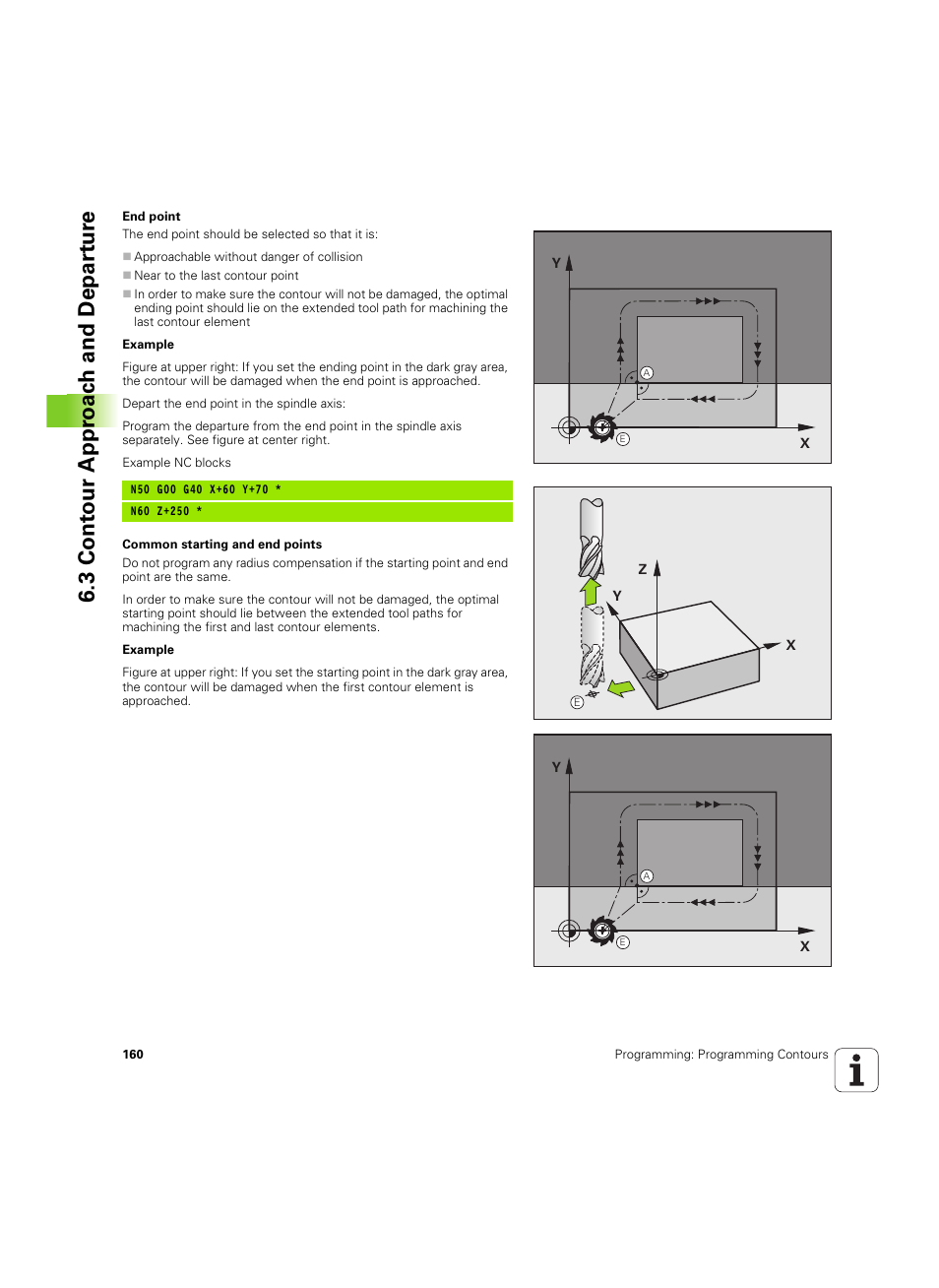 3 cont our appr oac h and depar tur e | HEIDENHAIN TNC 320 (340 55x-05) ISO programming User Manual | Page 160 / 477
