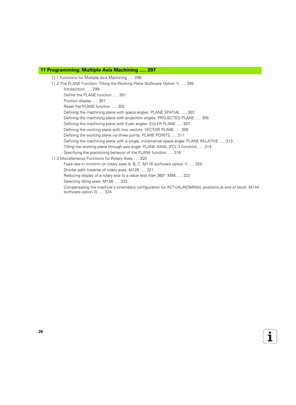 Programming: multiple axis machining | HEIDENHAIN TNC 320 (340 55x-05) ISO programming User Manual | Page 26 / 477