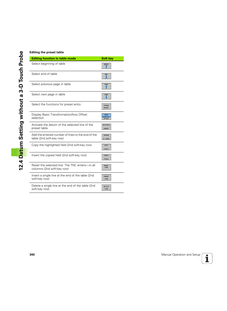 4 d a tum set ting without a 3-d t o uc h pr obe | HEIDENHAIN TNC 320 (340 55x-05) ISO programming User Manual | Page 340 / 477