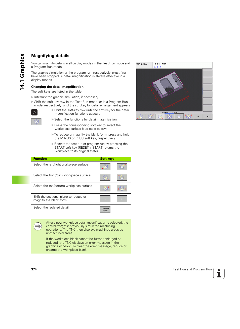 Magnifying details, 1 gr aphics | HEIDENHAIN TNC 320 (340 55x-05) ISO programming User Manual | Page 374 / 477