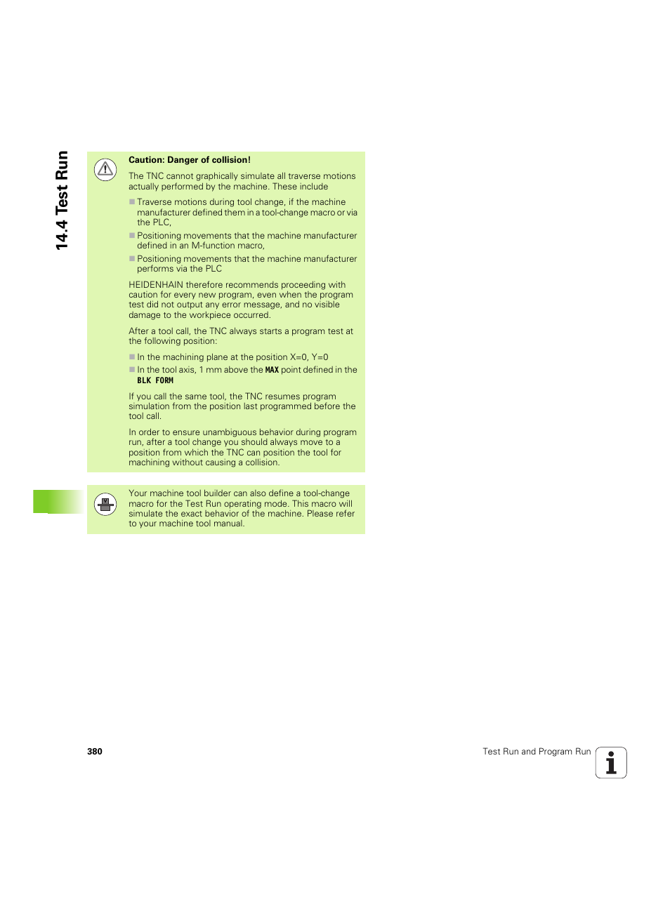 4 t est run | HEIDENHAIN TNC 320 (340 55x-05) ISO programming User Manual | Page 380 / 477