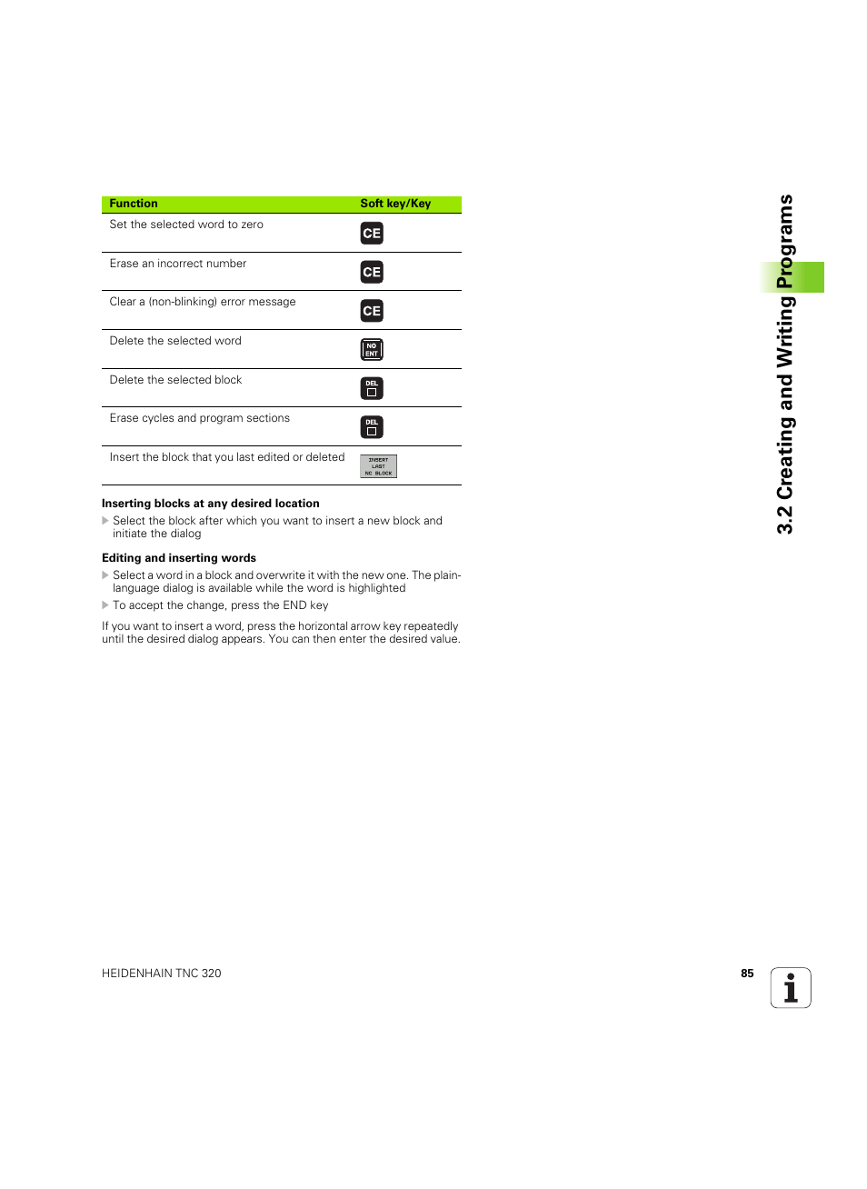 2 cr eating and w riting pr ogr a ms | HEIDENHAIN TNC 320 (340 55x-05) ISO programming User Manual | Page 85 / 477