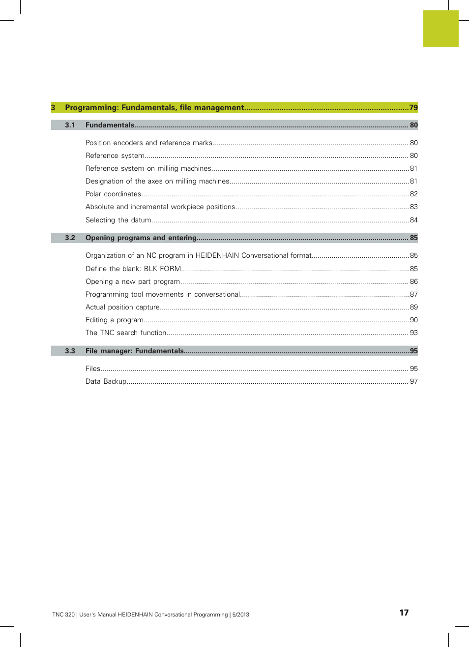 HEIDENHAIN TNC 320 (34055x-06) User Manual | Page 17 / 540