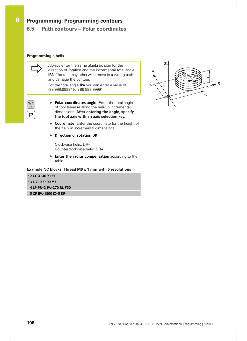 HEIDENHAIN TNC 320 (34055x-06) User Manual | Page 198 / 540