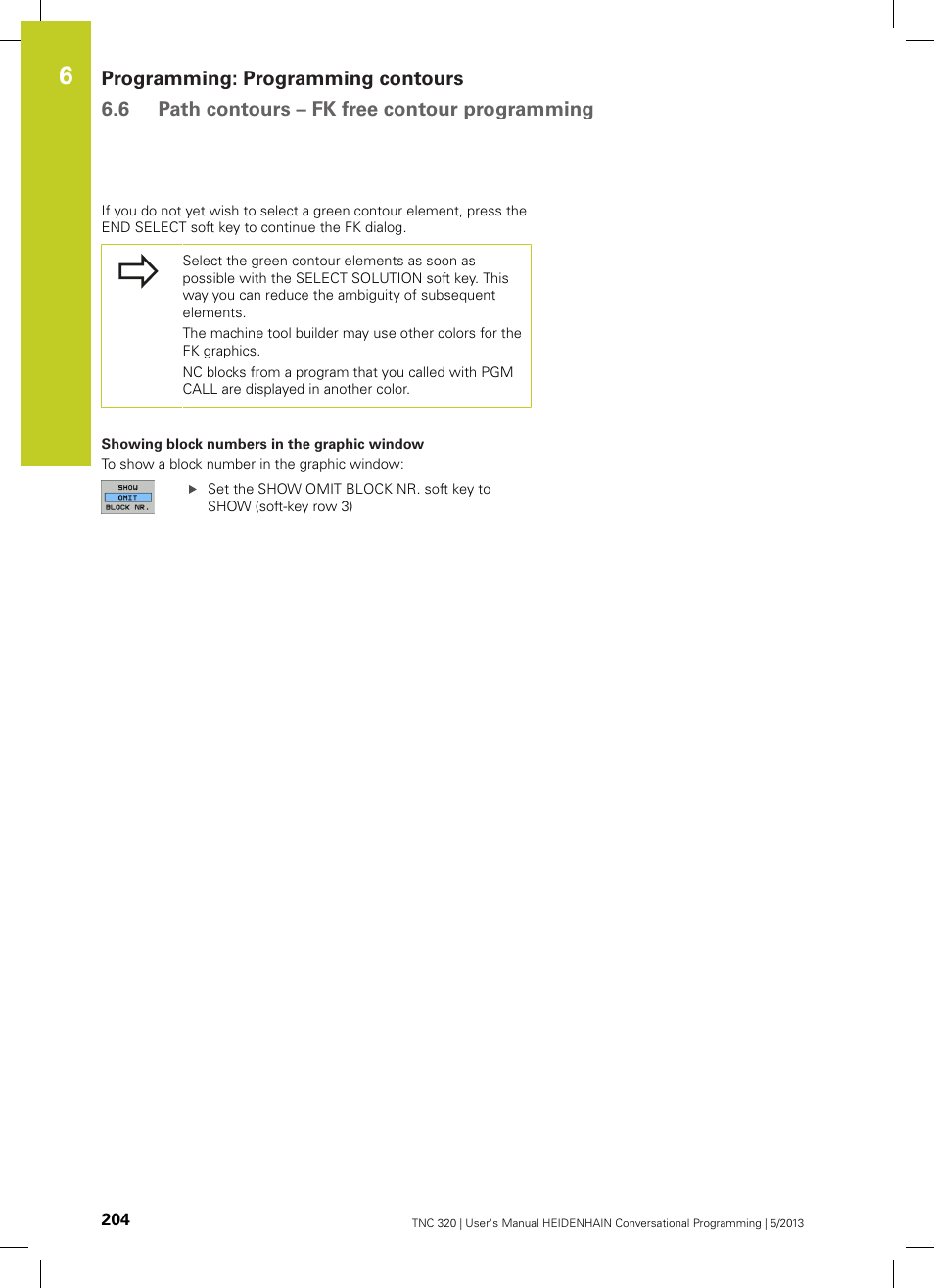 HEIDENHAIN TNC 320 (34055x-06) User Manual | Page 204 / 540