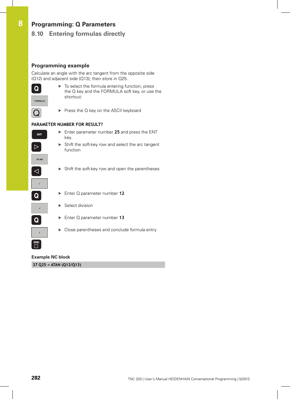 Programming example | HEIDENHAIN TNC 320 (34055x-06) User Manual | Page 282 / 540