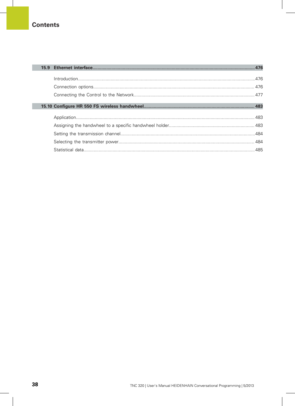 HEIDENHAIN TNC 320 (34055x-06) User Manual | Page 38 / 540