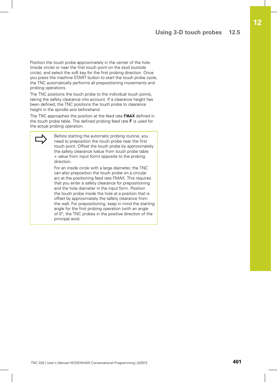 Using 3-d touch probes 12.5 | HEIDENHAIN TNC 320 (34055x-06) User Manual | Page 401 / 540