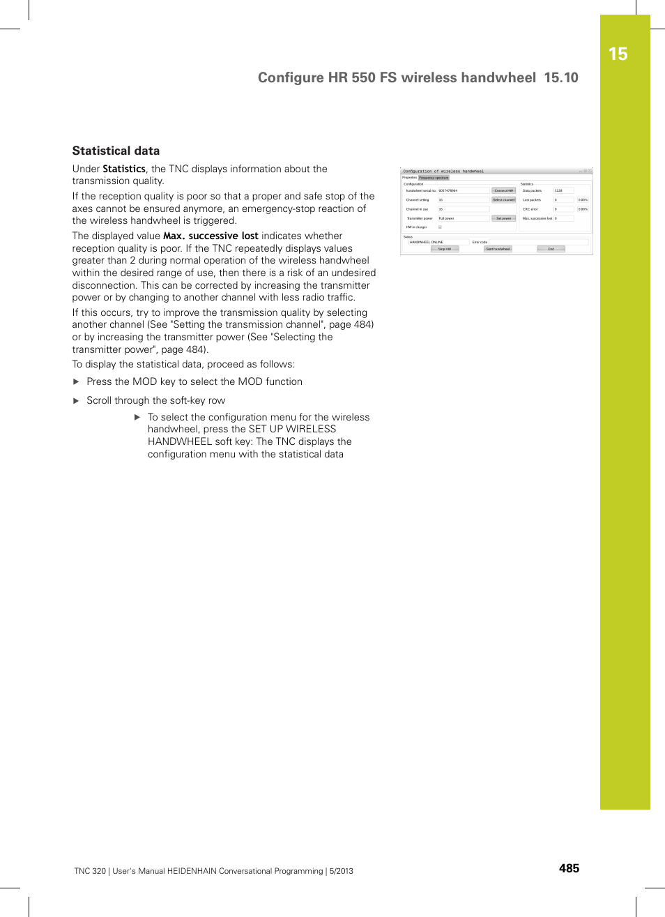 Statistical data | HEIDENHAIN TNC 320 (34055x-06) User Manual | Page 485 / 540