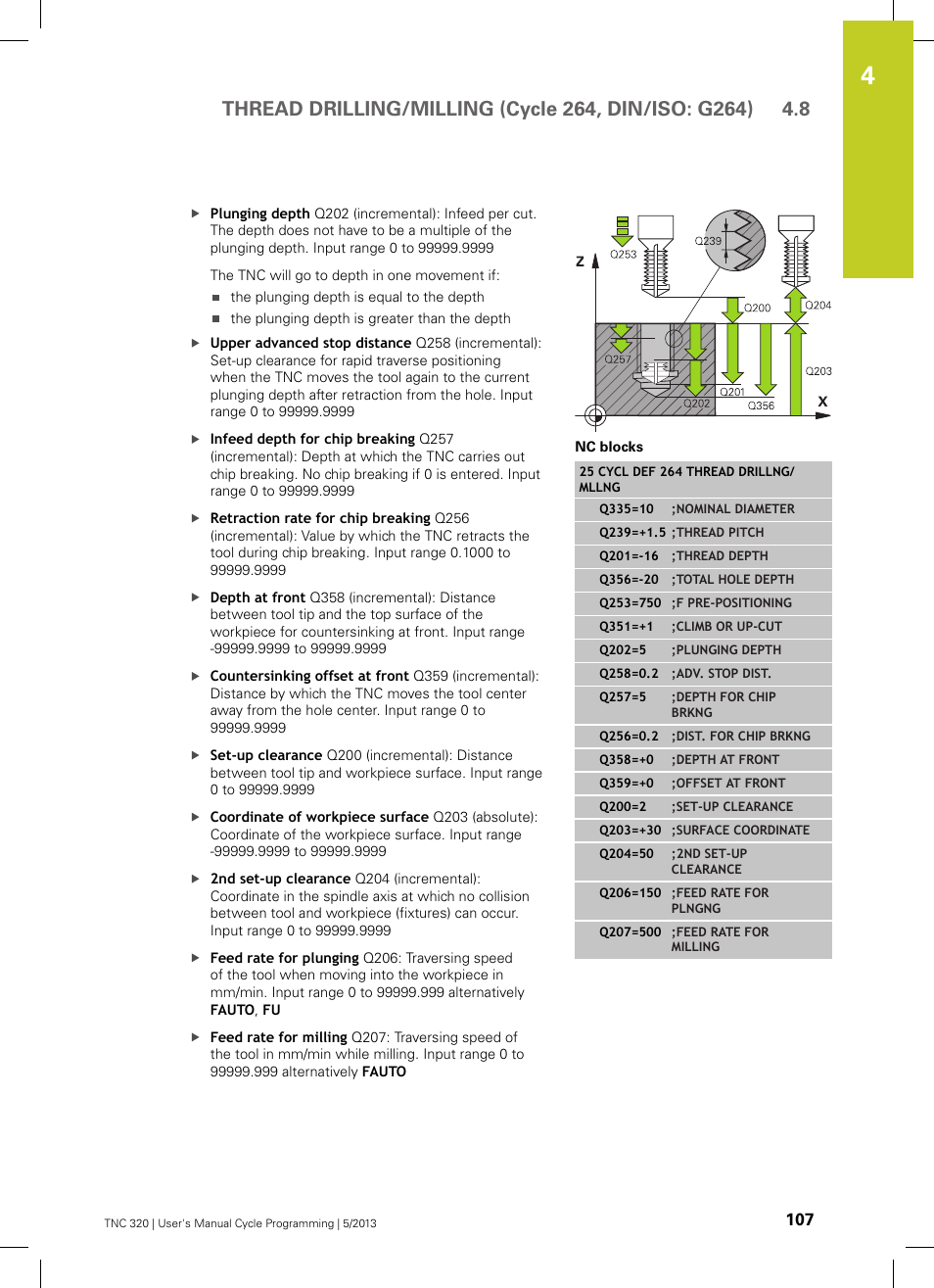 HEIDENHAIN TNC 320 (34055x-06) Cycle programming User Manual | Page 107 / 403