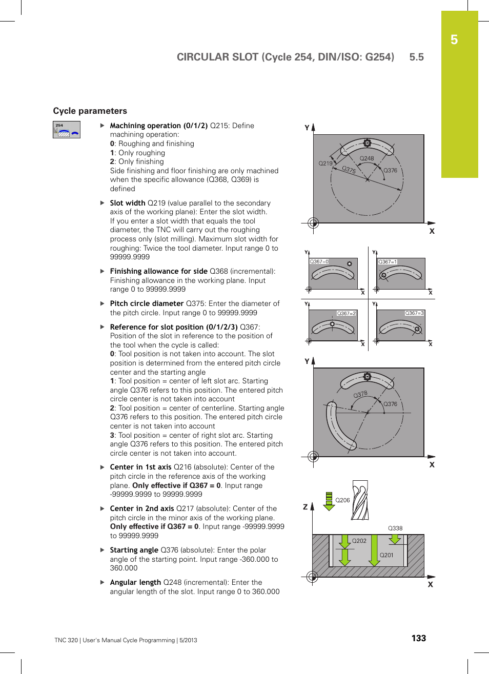 Cycle parameters | HEIDENHAIN TNC 320 (34055x-06) Cycle programming User Manual | Page 133 / 403