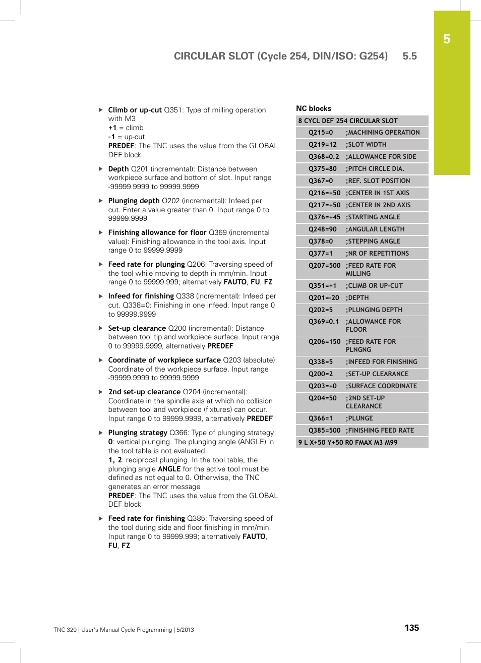 HEIDENHAIN TNC 320 (34055x-06) Cycle programming User Manual | Page 135 / 403