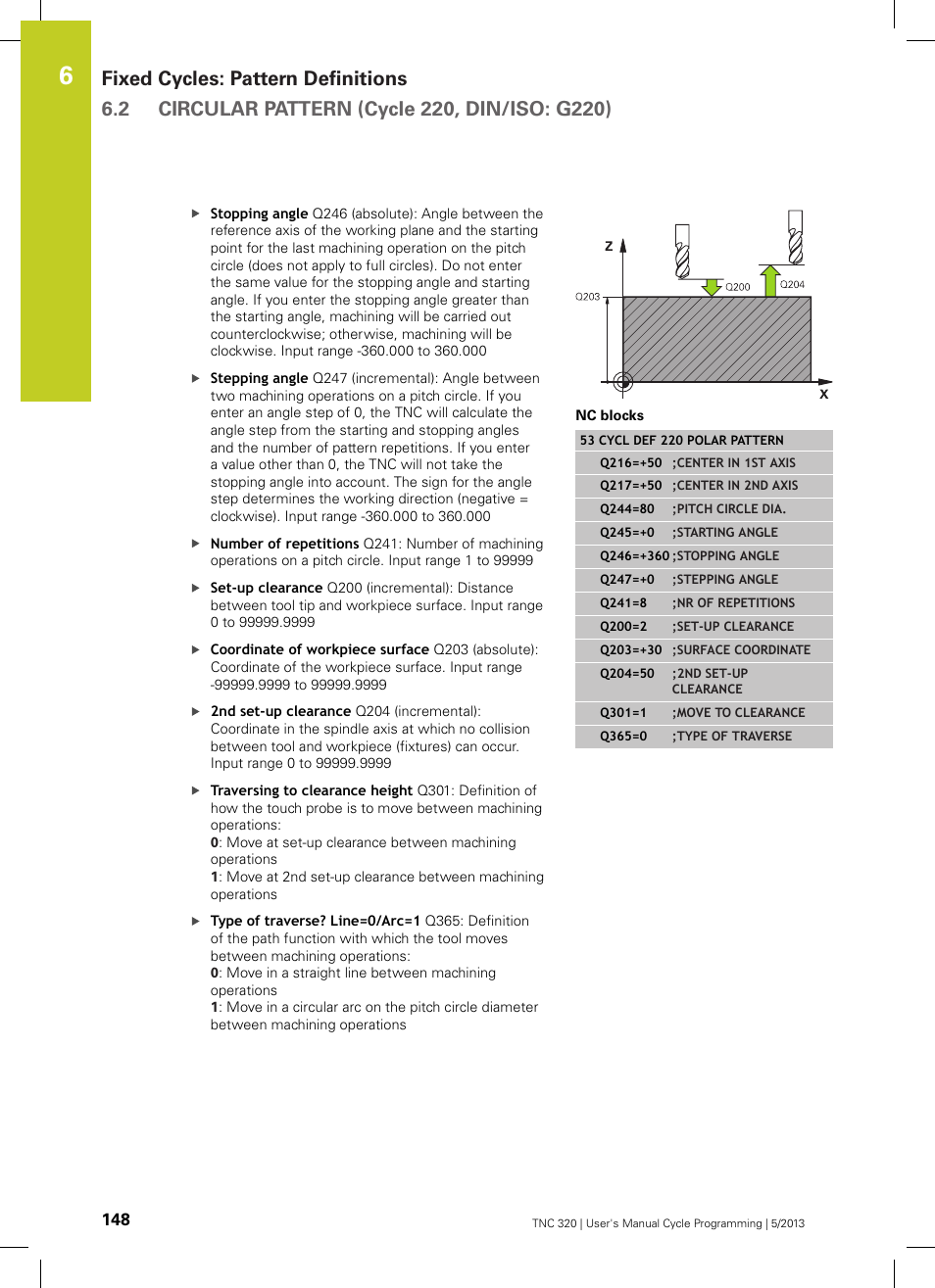 HEIDENHAIN TNC 320 (34055x-06) Cycle programming User Manual | Page 148 / 403