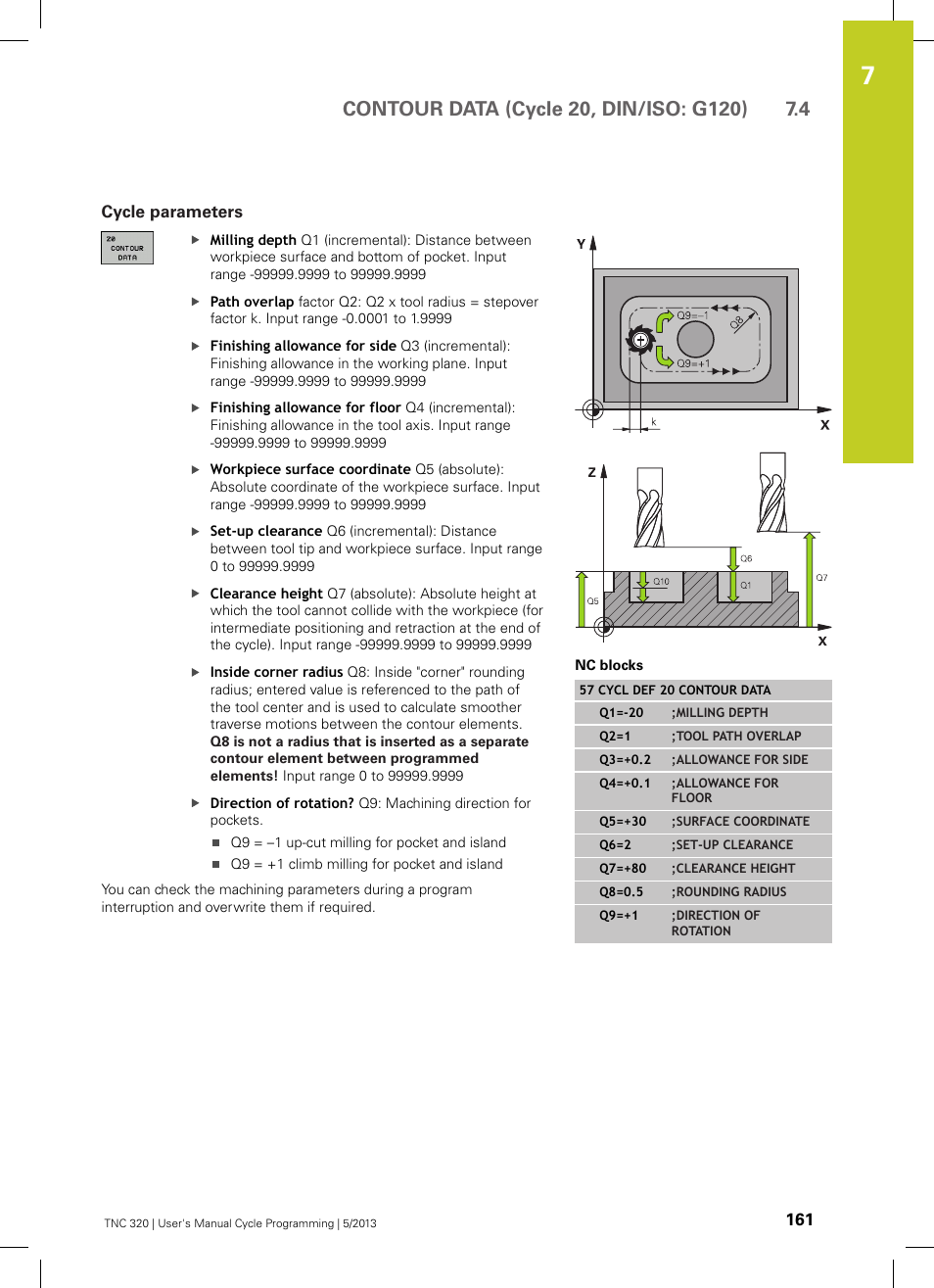 Cycle parameters | HEIDENHAIN TNC 320 (34055x-06) Cycle programming User Manual | Page 161 / 403