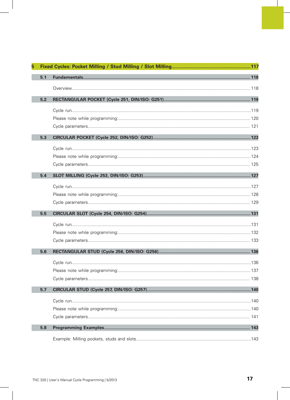 HEIDENHAIN TNC 320 (34055x-06) Cycle programming User Manual | Page 17 / 403