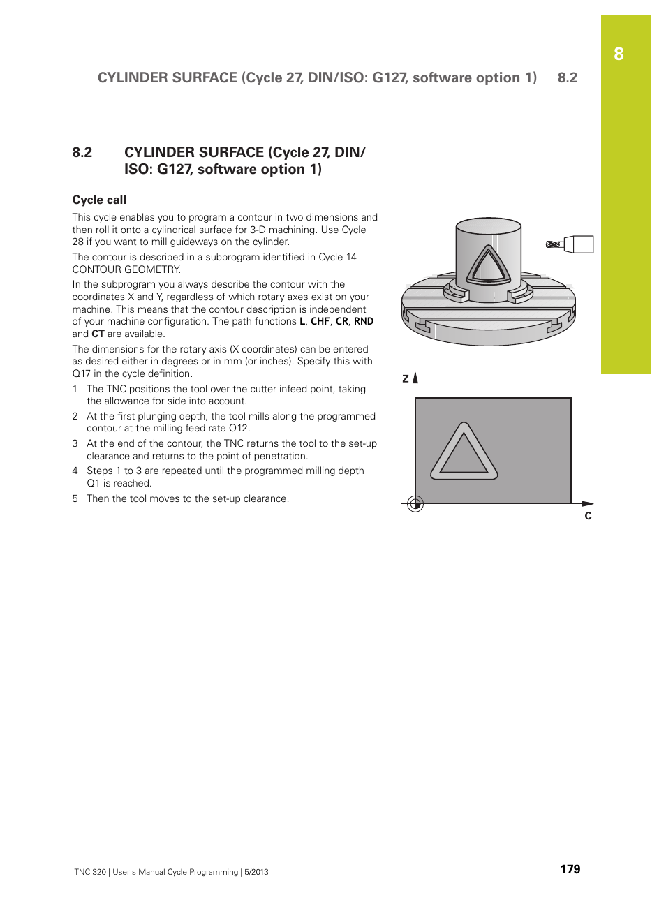 Cycle call | HEIDENHAIN TNC 320 (34055x-06) Cycle programming User Manual | Page 179 / 403