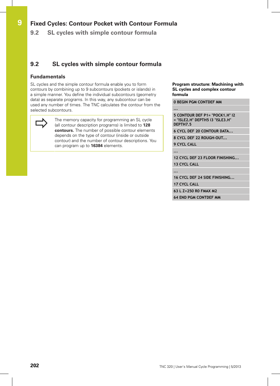 2 sl cycles with simple contour formula, Fundamentals, Sl cycles with simple contour formula | HEIDENHAIN TNC 320 (34055x-06) Cycle programming User Manual | Page 202 / 403