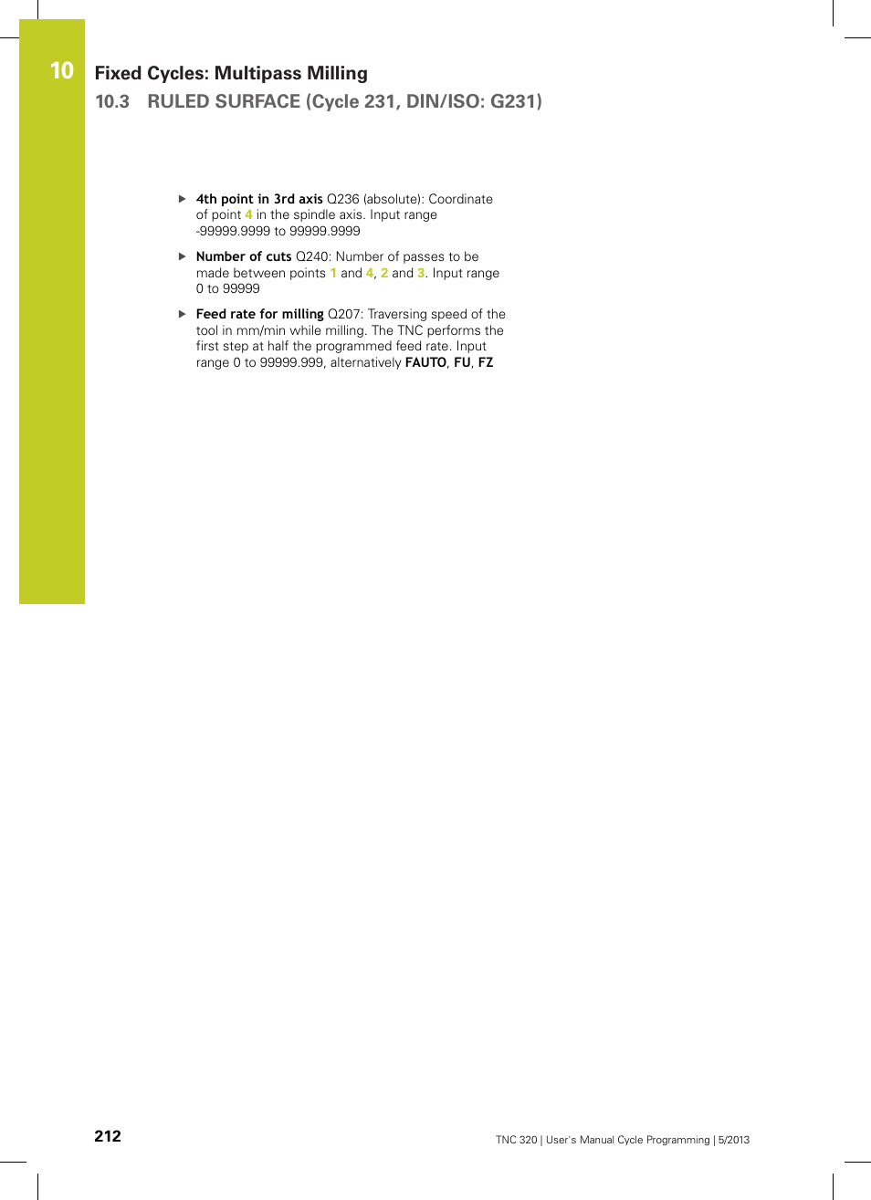 HEIDENHAIN TNC 320 (34055x-06) Cycle programming User Manual | Page 212 / 403