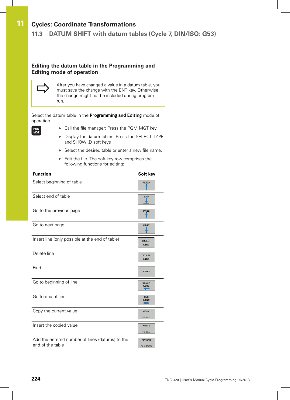 HEIDENHAIN TNC 320 (34055x-06) Cycle programming User Manual | Page 224 / 403