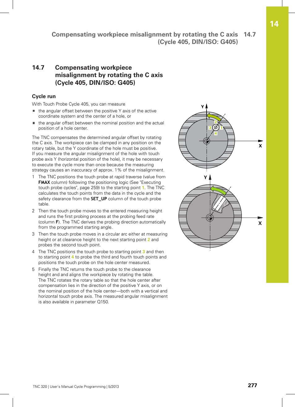Cycle run | HEIDENHAIN TNC 320 (34055x-06) Cycle programming User Manual | Page 277 / 403