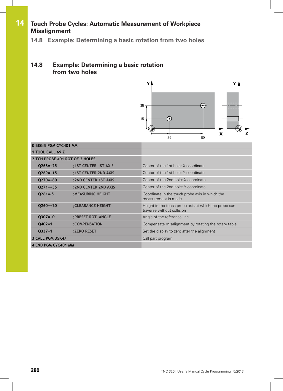HEIDENHAIN TNC 320 (34055x-06) Cycle programming User Manual | Page 280 / 403