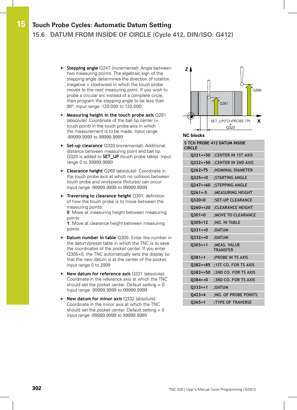 HEIDENHAIN TNC 320 (34055x-06) Cycle programming User Manual | Page 302 / 403