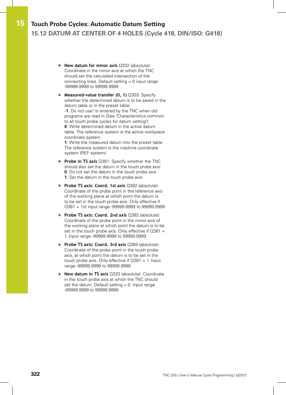 HEIDENHAIN TNC 320 (34055x-06) Cycle programming User Manual | Page 322 / 403