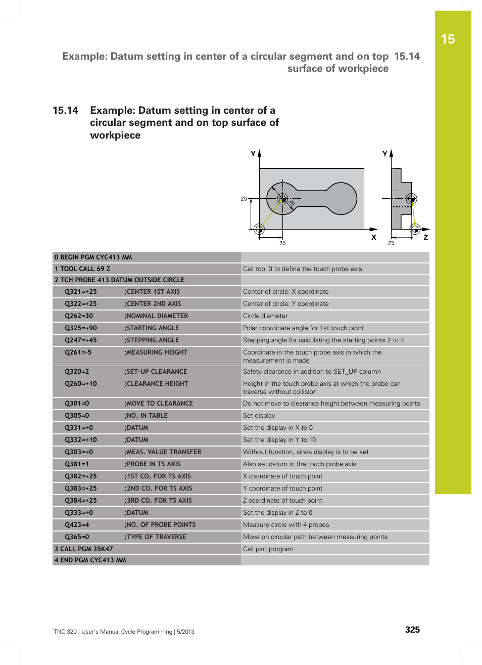 HEIDENHAIN TNC 320 (34055x-06) Cycle programming User Manual | Page 325 / 403