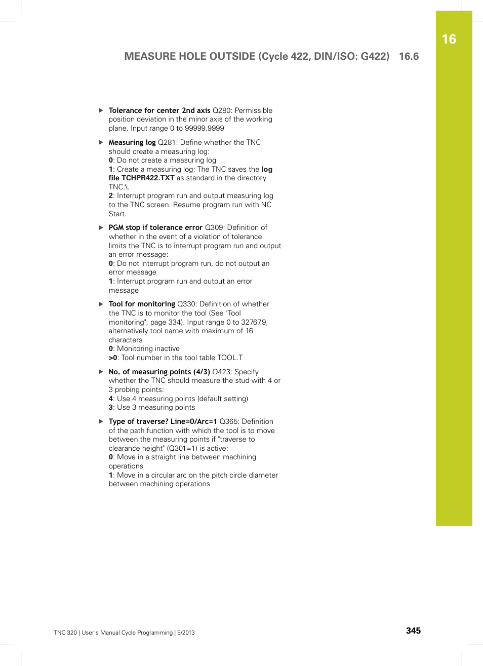 HEIDENHAIN TNC 320 (34055x-06) Cycle programming User Manual | Page 345 / 403