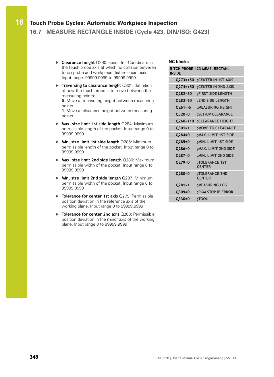 HEIDENHAIN TNC 320 (34055x-06) Cycle programming User Manual | Page 348 / 403